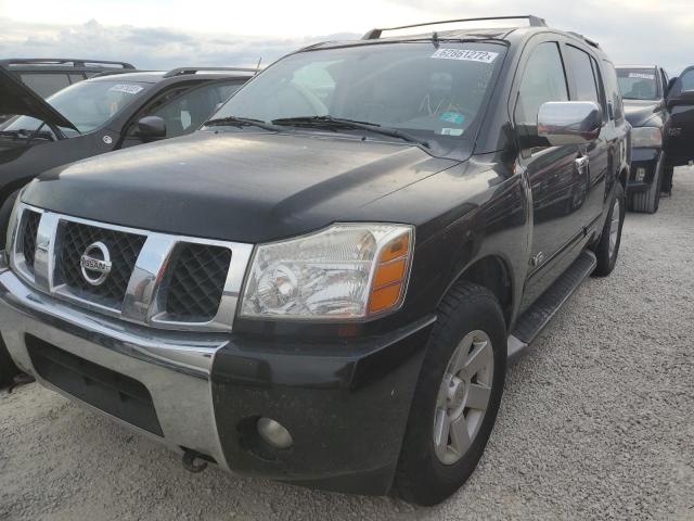 5N1AA08B55N726126 - 2005 NISSAN ARMADA SE BLACK photo 2