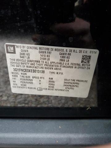 3GYFNCE3XES613138 - 2014 CADILLAC SRX PERFOR შავი ფოტო 10