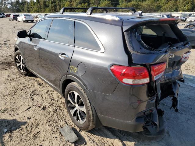 5XYPH4A5XHG331702 - 2017 KIA SORENTO GRAY photo 3