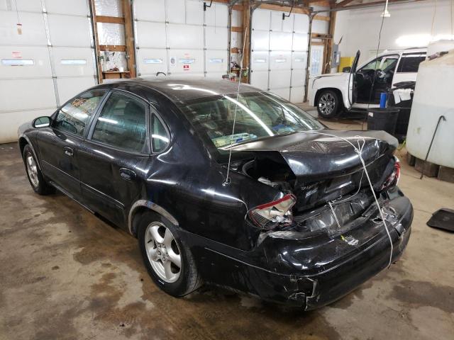 1FAFP53U52G236256 - 2002 FORD TAURUS BLACK photo 3