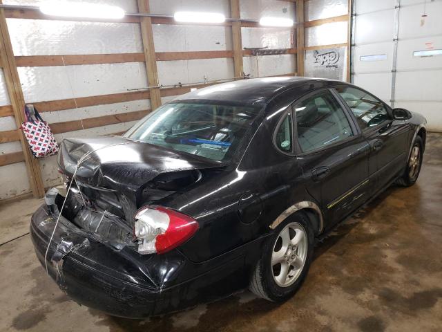 1FAFP53U52G236256 - 2002 FORD TAURUS BLACK photo 4