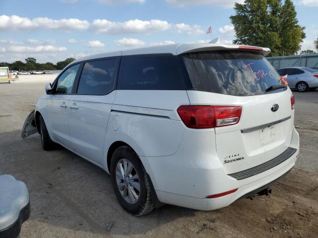 KNDMA5C16G6139377 - 2016 KIA SEDONA L WHITE photo 3