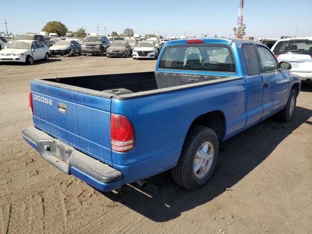 1B7GL22X0YS558216 - 2000 DODGE DAKOTA BLUE photo 3