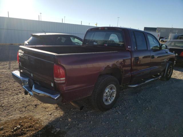 1B7GL2AN1YS686853 - 2000 DODGE DAKOTA QUA MAROON photo 4