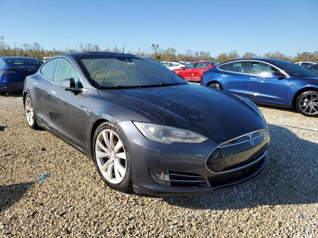 5YJSA1E25FF110235 - 2015 TESLA MODEL S Gris foto 1