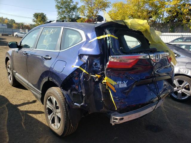 2HKRW6H30JH228561 - 2018 HONDA CR-V LX BLUE photo 3