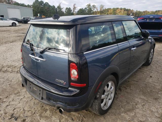 WMWMM33569TP74034 - 2009 MINI COOPER S C BLUE photo 4