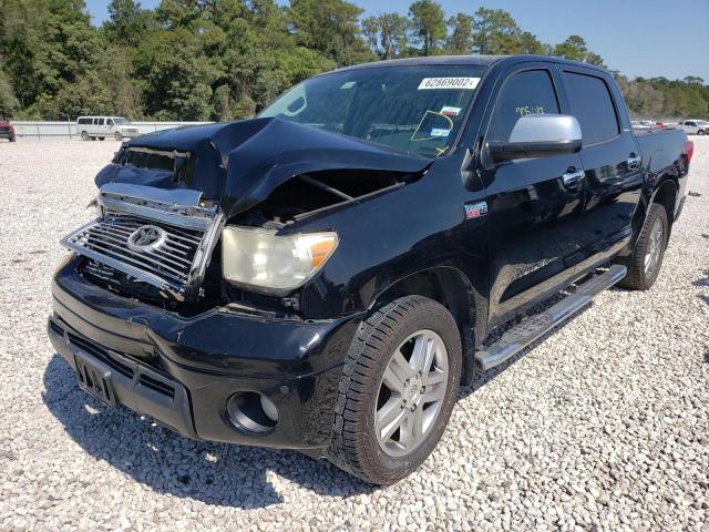 5TFFY5F18CX129230 - 2012 TOYOTA TUNDRA CRE BLACK photo 2