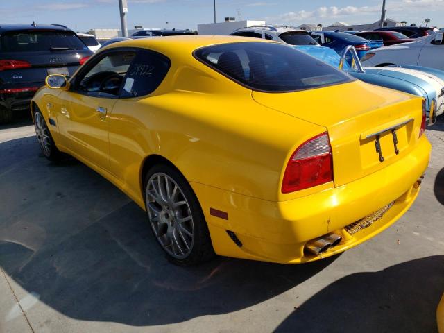 ZAMBC38A060020820 - 2006 MASERATI COUPE GT YELLOW photo 3