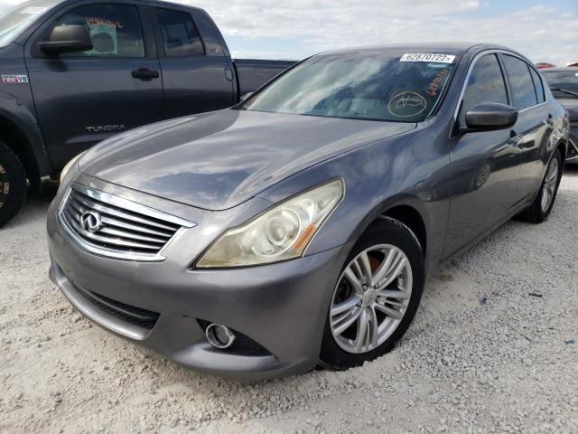 JN1DV6AP4CM811401 - 2012 INFINITI G25 BASE GRAY photo 2