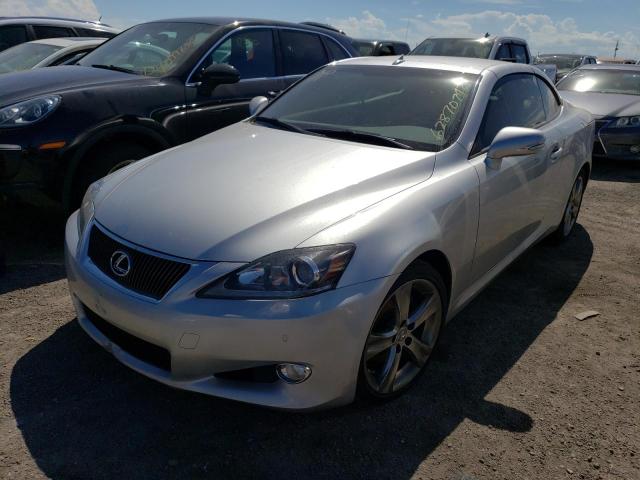 JTHFF2C27D2526829 - 2013 LEXUS IS 250 SILVER photo 2