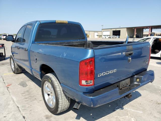 1D7HA18N75S270544 - 2005 DODGE RAM 1500 S BLUE photo 3