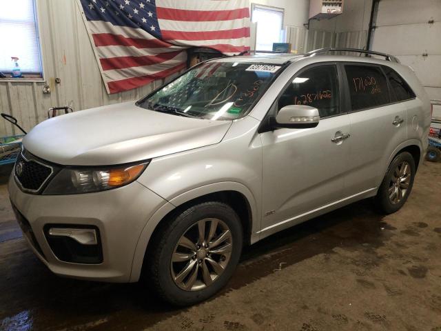 5XYKWDA20CG264543 - 2012 KIA SORENTO SX SILVER photo 2