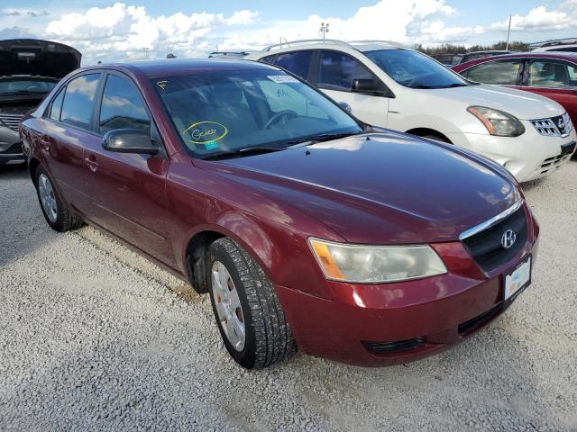 5NPET46C68H391031 - 2008 HYUNDAI SONATA GLS BURGUNDY photo 1