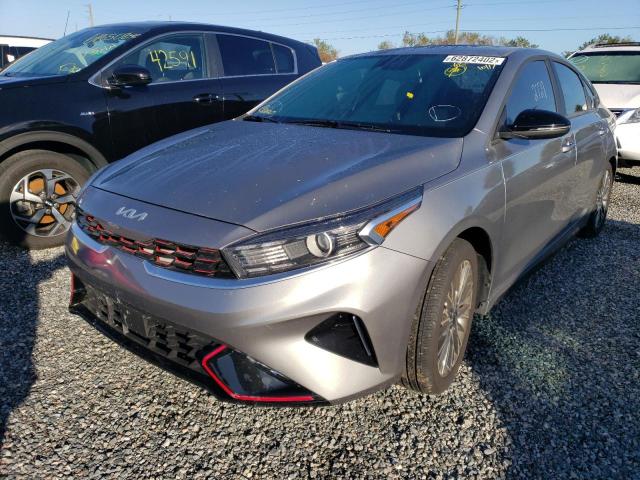 3KPF54AD9NE487489 - 2022 KIA FORTE GT L GRAY photo 2