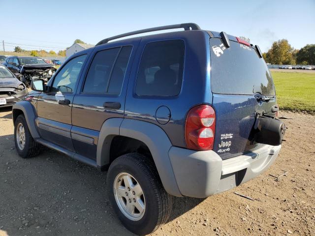 1J4GL48K65W711106 - 2005 JEEP LIBERTY SP BLUE photo 3