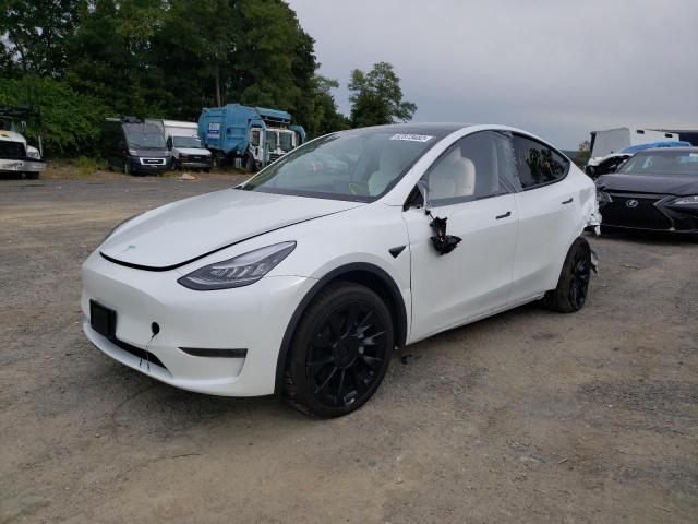 5YJYGDEE8LF021985 - 2020 TESLA MODEL Y أبيض صورة 2