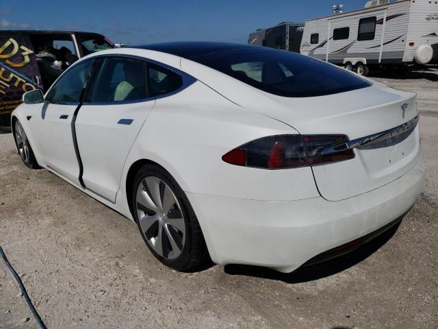5YJSA1E27LF413156 - 2020 TESLA MODEL S Blanco foto 3
