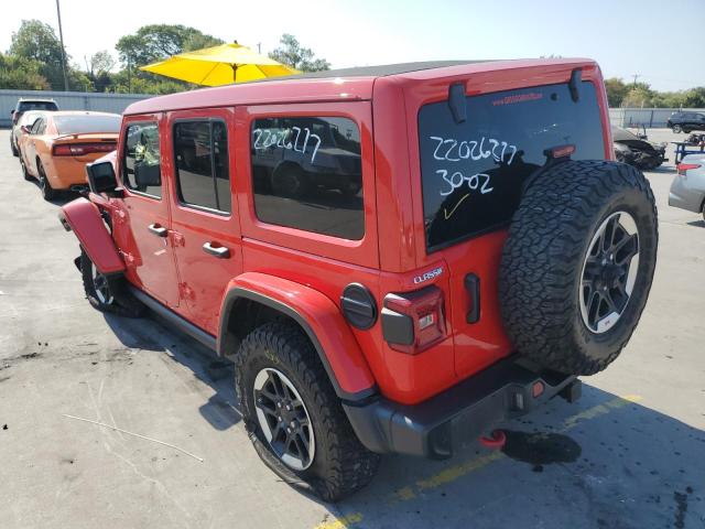 1C4HJXFN8MW605446 - 2021 JEEP WRANGLER RED photo 3