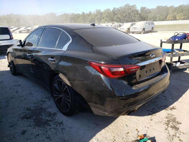 JN1EV7AP8KM516309 - 2019 INFINITI Q50 LUXE BLACK photo 3