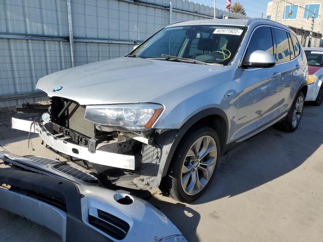 5UXWX9C58G0D74367 - 2016 BMW X3 XDRIVE2 SILVER photo 2