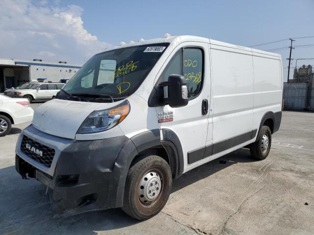 3C6TRVAG0LE121447 - 2020 RAM PROMASTER WHITE photo 2