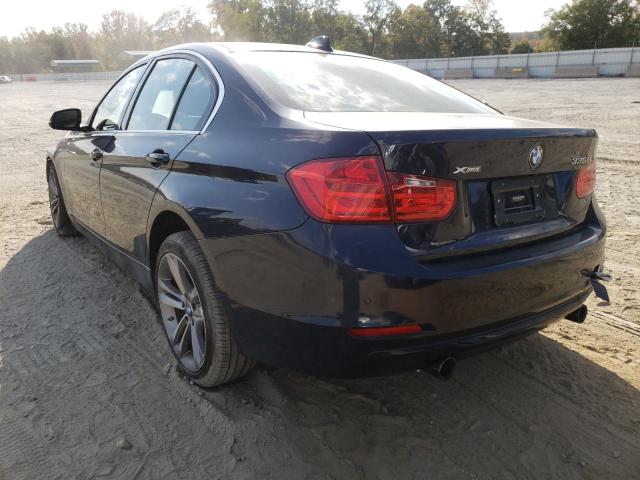 WBA3B9C52FF589462 - 2015 BMW 335 XI BLUE photo 3
