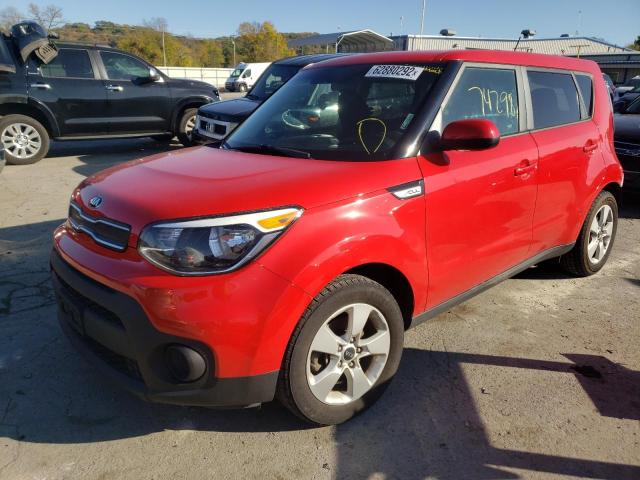 KNDJN2A26K7686038 - 2019 KIA SOUL RED photo 2