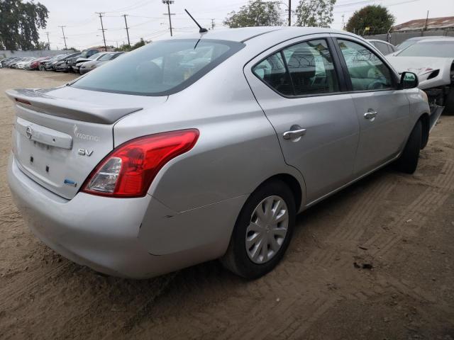 3N1CN7AP9DL869422 - 2013 NISSAN VERSA S SILVER photo 4