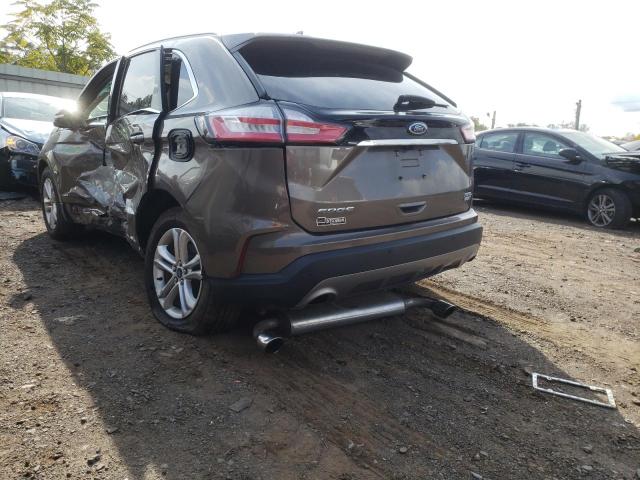 2FMPK4J93KBB96784 - 2019 FORD EDGE SEL TAN photo 10