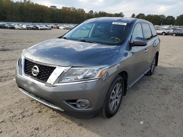 5N1AR2MM0FC610924 - 2015 NISSAN PATHFINDER GRAY photo 2