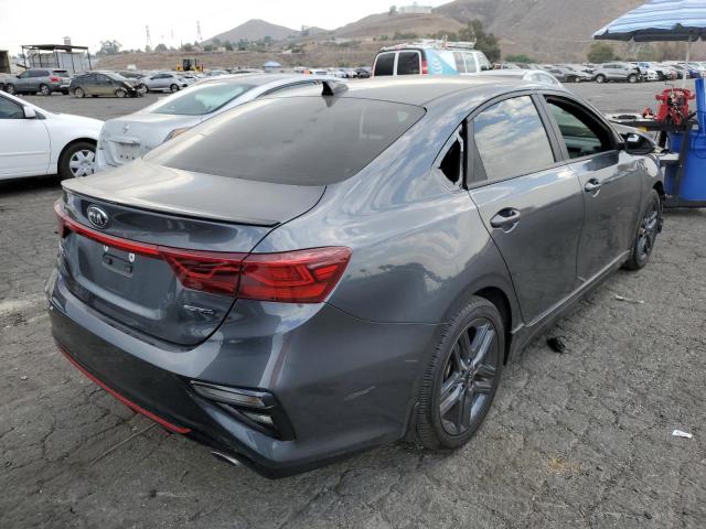 3KPF34AD4ME354062 - 2021 KIA FORTE GT L GRAY photo 4