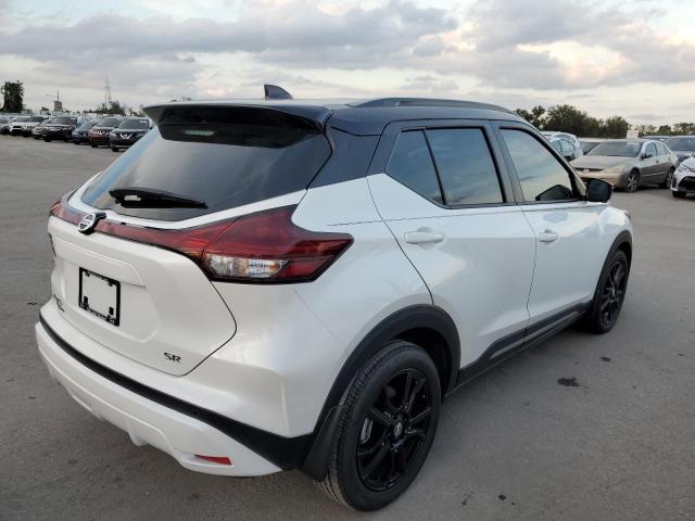 3N1CP5DVXML559434 - 2021 NISSAN KICKS SR WHITE photo 4