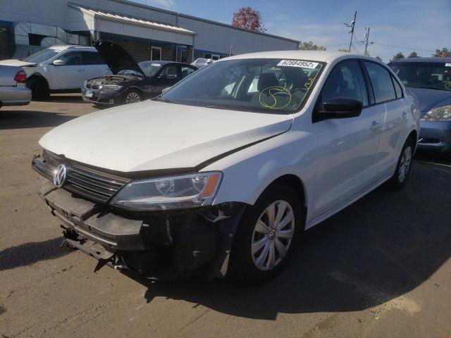 3VW2K7AJ2DM205855 - 2013 VOLKSWAGEN JETTA BASE WHITE photo 2