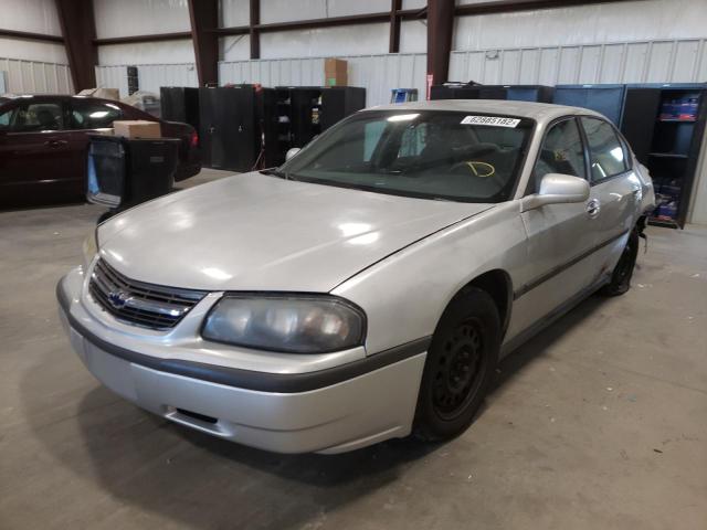 2G1WF55E949383208 - 2004 CHEVROLET IMPALA SILVER photo 2