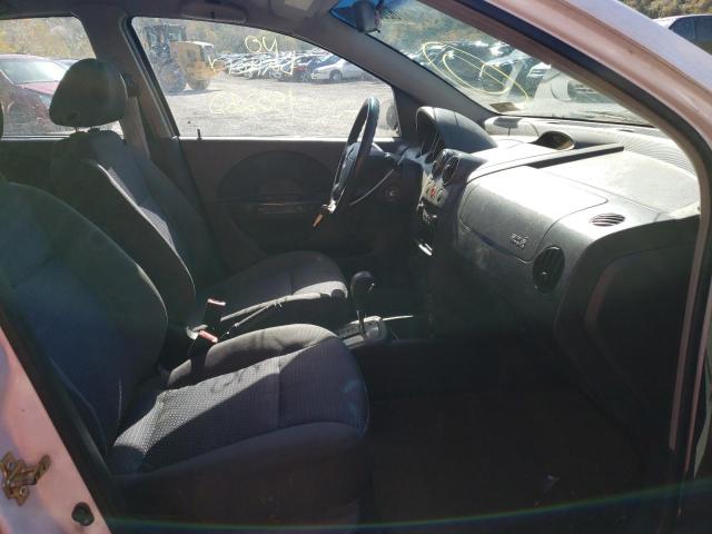 KL1TD66677B726749 - 2007 CHEVROLET AVEO BASE WHITE photo 5