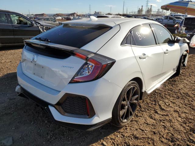 SHHFK7H4XJU223300 - 2018 HONDA CIVIC SPOR WHITE photo 4