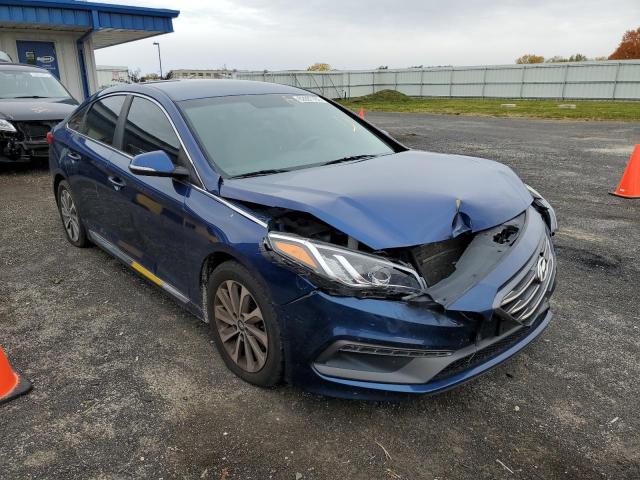 5NPE34AF5FH035345 - 2015 HYUNDAI SONATA SPO BLUE photo 1