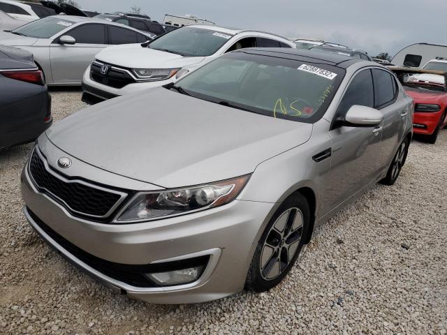 KNAGM4AD6D5041427 - 2013 KIA OPTIMA HYB SILVER photo 2