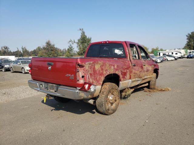 1D7KS28A47J623336 - 2007 DODGE RAM 2500 S RED photo 4