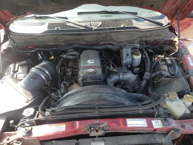 1D7KS28A47J623336 - 2007 DODGE RAM 2500 S RED photo 7