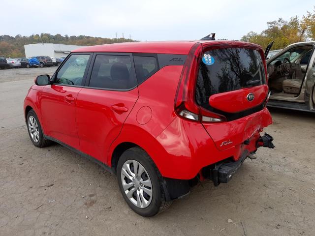 KNDJ23AUXM7768177 - 2021 KIA SOUL LX RED photo 3