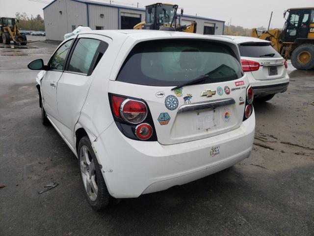 1G1JE6SB0F4119006 - 2015 CHEVROLET SONIC LTZ WHITE photo 3