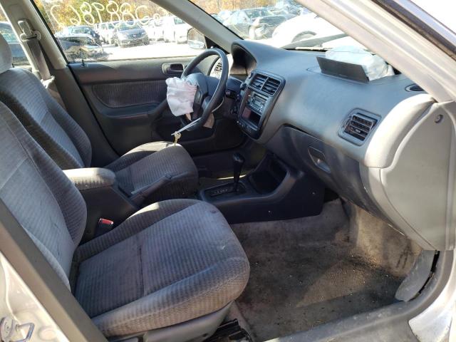 2HGEJ6617YH602375 - 2000 HONDA CIVIC BASE SILVER photo 5
