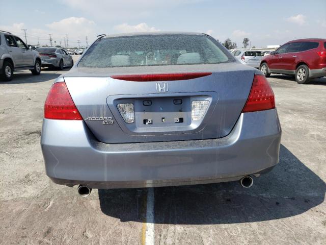 1HGCM66427A082365 - 2007 HONDA ACCORD SE BLUE photo 6