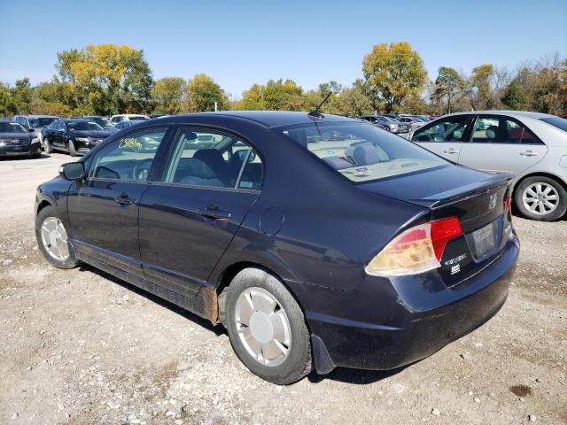 JHMFA36287S015103 - 2007 HONDA CIVIC HYBR BLUE photo 3