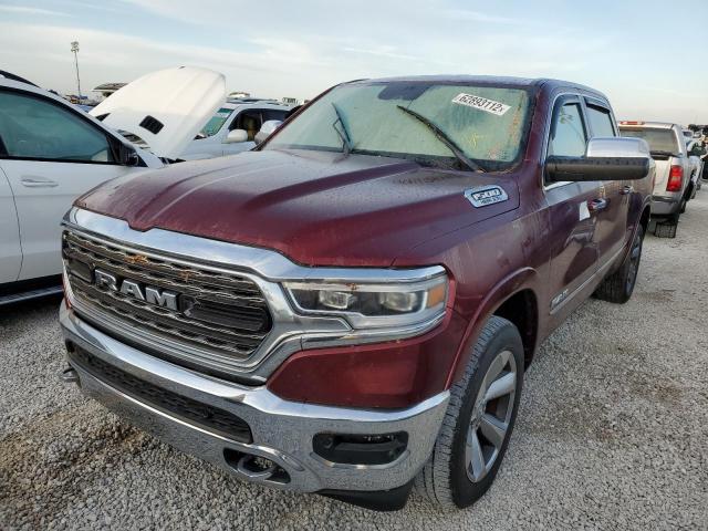 1C6SRFHT7KN524811 - 2019 RAM 1500 LIMIT BURGUNDY photo 2