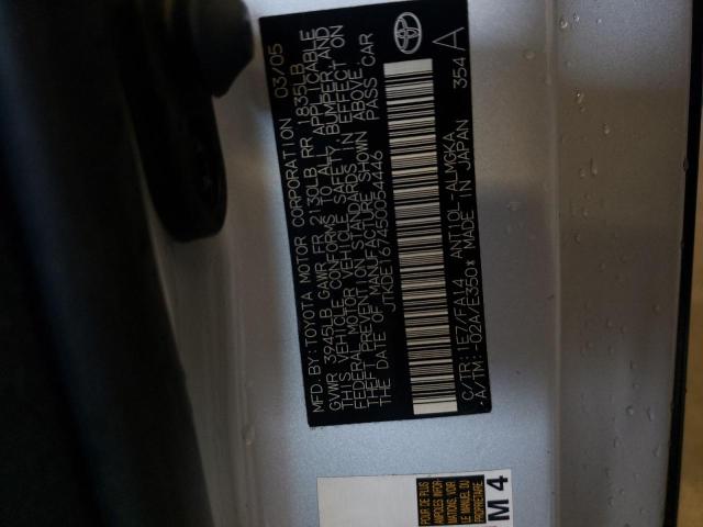 JTKDE167450054446 - 2005 TOYOTA SCION TC 黑色 照片 10