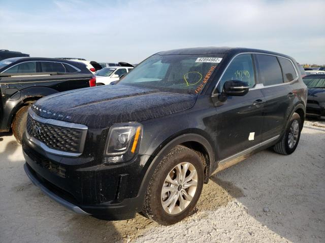 5XYP24HC9MG167908 - 2021 KIA TELLURIDE BLACK photo 2