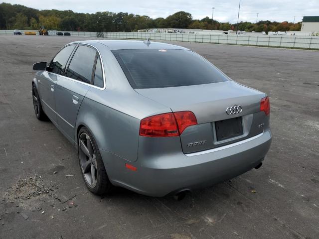 WAUDF78E27A143834 - 2007 AUDI A4 2.0T QU SILVER photo 3